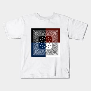 Bandana Pattern Boho Chic Kids T-Shirt